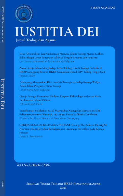 					View Vol. 1 No. 1 (2026): Iustitia Dei
				